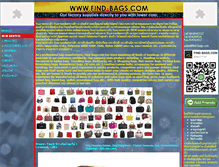 Tablet Screenshot of find-bags.com